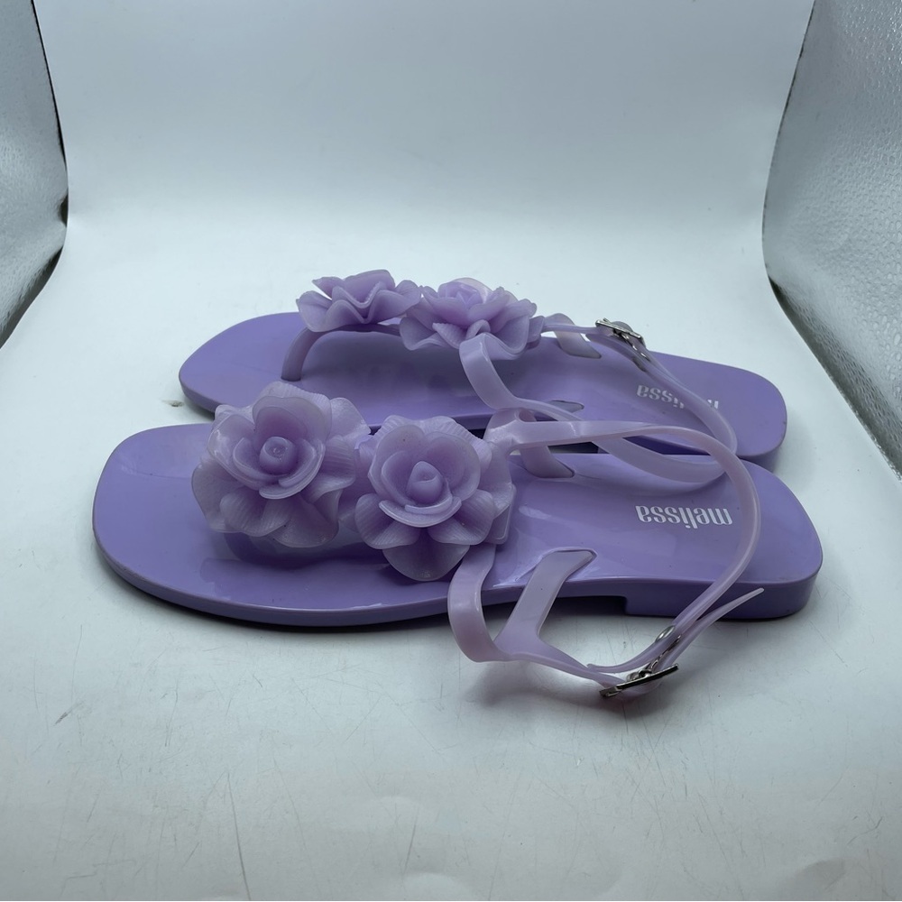 Melissa Harmonic Garden womens Purple Floral Sandals size 5